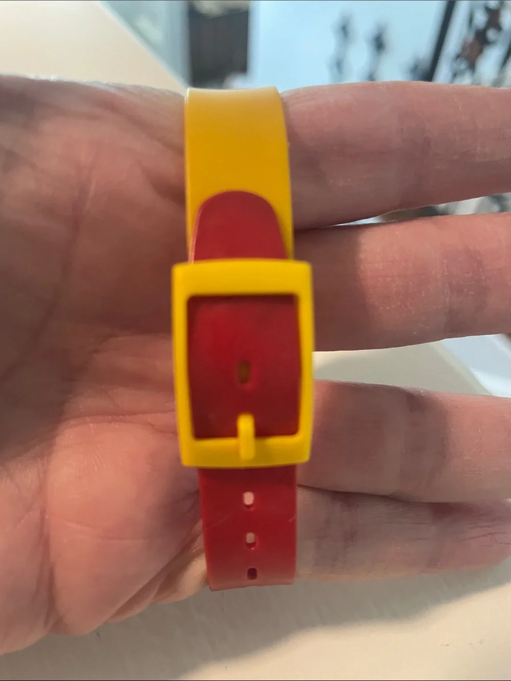 Vintage Swatch Red, Yellow & Green and Quintel Bubble Airplane Watches 2 watches